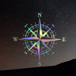 For Decorating Compass Sticker Classic Design Clear Directions