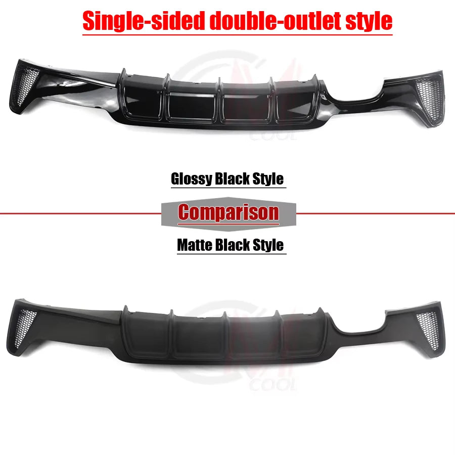 For BMW 4 Series F32 F33 F36 Rear Lip Bumper Diffuser ABS