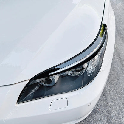 For BMW 5 Series E60 520I Front Headlight Eyelids Eyebrows Lids