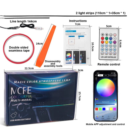 For Tesla Model 3 Y S In Dynamic Neon RGB Ambient Lighting