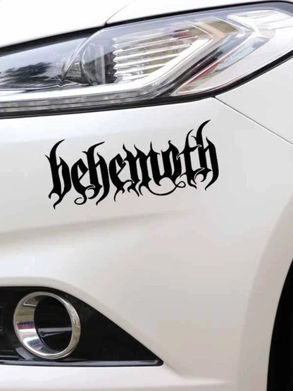 Ofk Dazzling Word Behemoth Sticker Ornament Vinyl Decal Beautiful