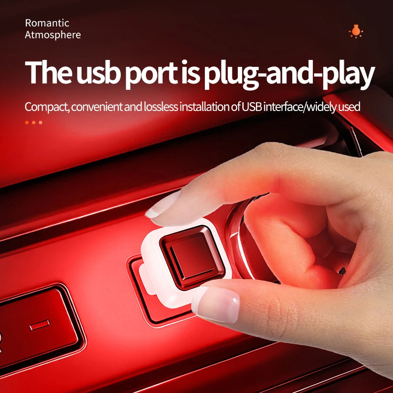 Ambient Lighting Interior MINI USB Atmosphere Plug Play Portable