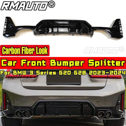 For 3 Series G20 G28 Body Kit Rear Bumper Lip Diffuser Spoiler