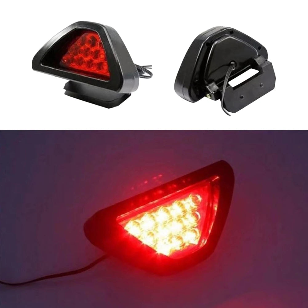 Tail Super Bright Flash Warning F1 Triangle Sporty 12LED