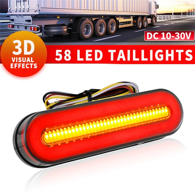 Summer Flowing Turn Signal Lamps 2PCS Tail Brake Cars
