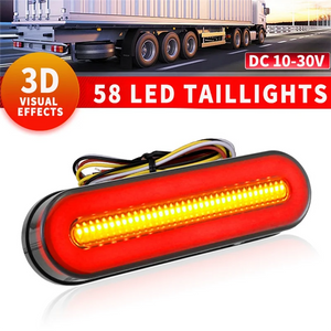 Summer Flowing Turn Signal Lamps 2PCS Tail Brake Cars