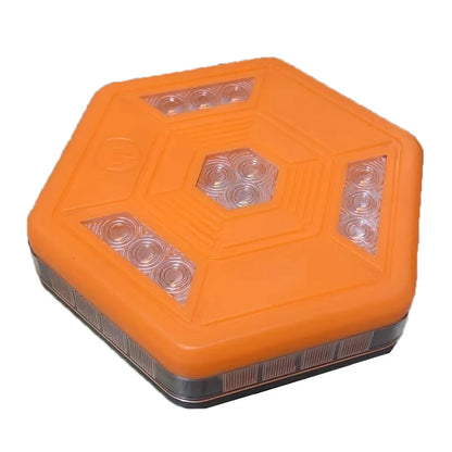 Rotating Magnetic Warning Flashing Rechargeable Yellow White