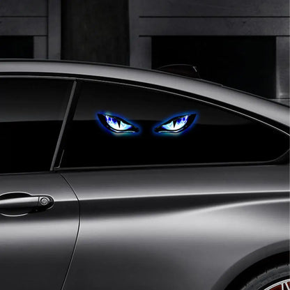 Colors Solar Devil Eyes Warning Wireless Suction Cup Interior