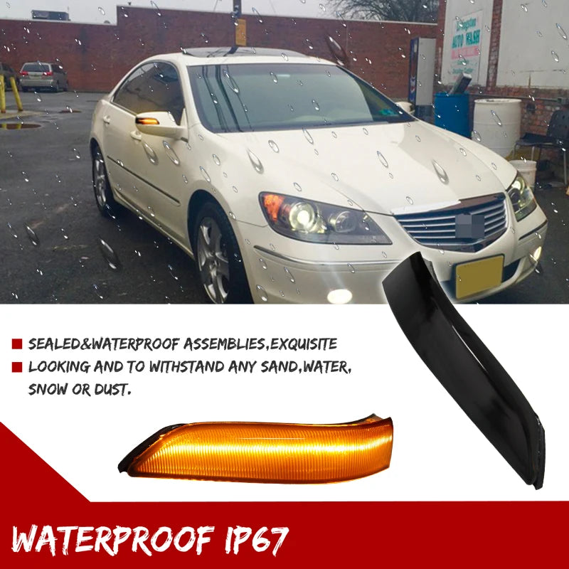For 2008-2013 Honda Accord CP1 CP2 Sequential Amber Front Side