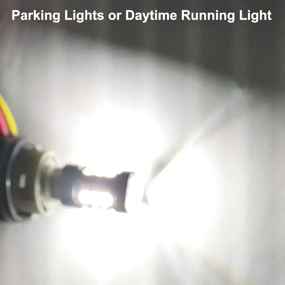 White Amber Dual Color Switchback 7443 7443NA 7444 7444NA