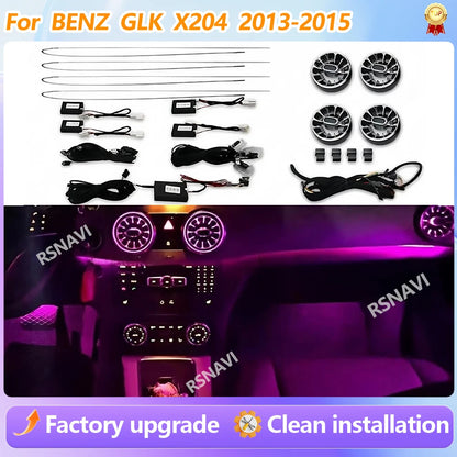 For Benz Glk X204 2013-2015 64 Colors Turbine Air Vent Ambient