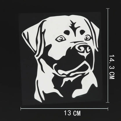 Personality Rottweiler Dog Sticker Motorcycle Creativity 10CM