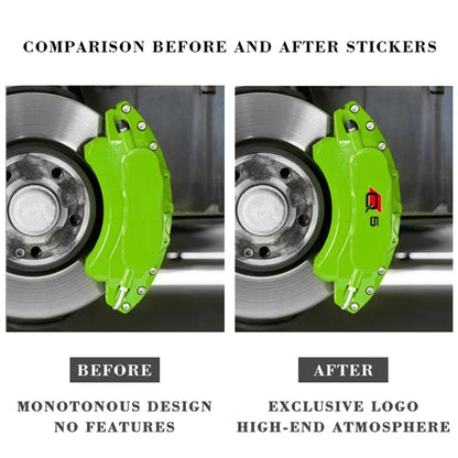 For Audi Q5 Logo Tire Brake 6PCS Decals Caliper Sticker Cover