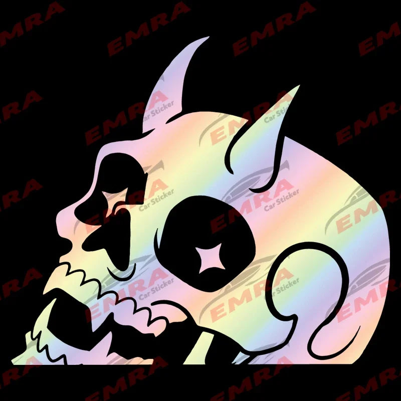 For Jdm Decal Individuation Devil S Skull Sticker External
