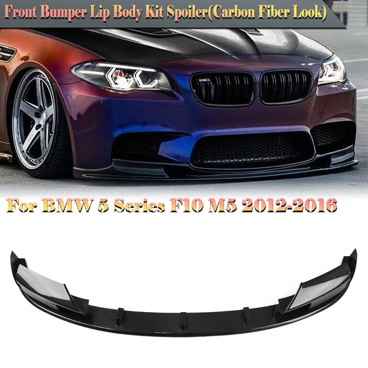 For BMW 5 Series F10 M5 2010-2016 Front Bumper Spoiler Lip Blade