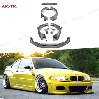 For BMW E46 M3 Sedan 2 Door Frp Material Rocket Bunny Front Lip