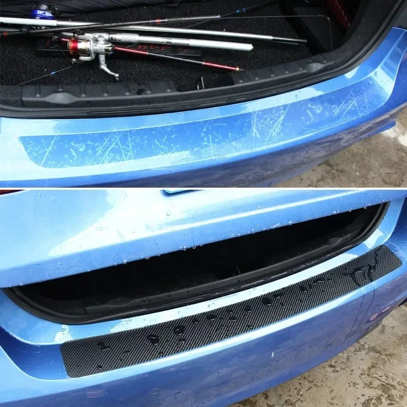 3D Carbon Fiber Sticker Threshold Protective Film Scratch