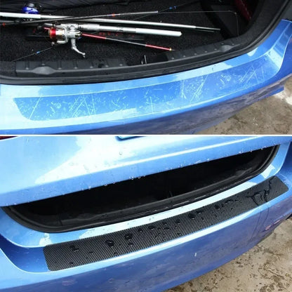 3D Carbon Fiber Sticker Threshold Protective Film Scratch