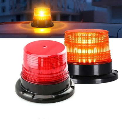 12V Emergency Magnetic Mount 24 Strobe Warning Flash Burst