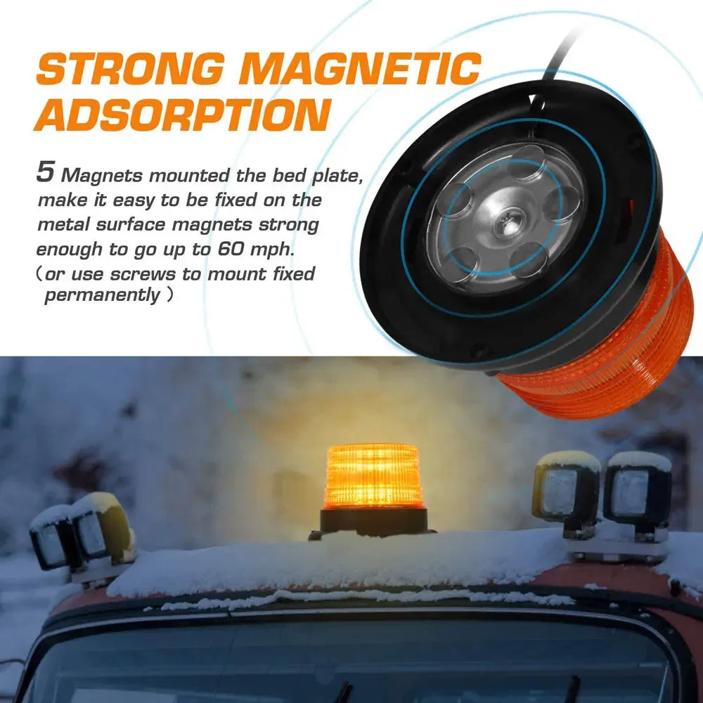 40LED Emergency Strobe Amber Singal Safety Warning Flashing