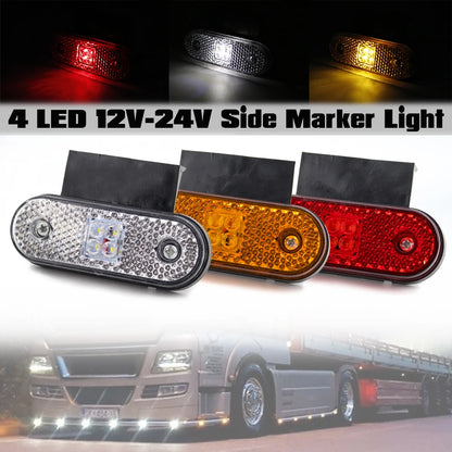 10PCS 12V 24V Side Marker Turn Signal Rear Tail