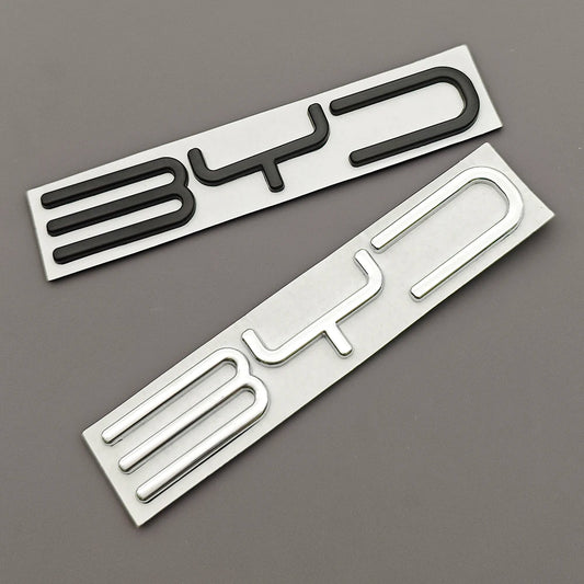 For BYD Atto 3 Shark 6 3D Metal Badge Letters BYD Logo Emblem