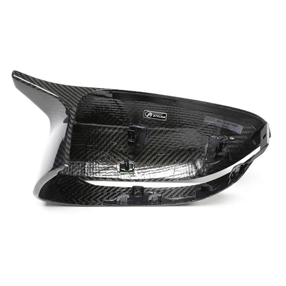 For BMW 2 3 4 5 M5 Horn Real Dry Carbon Fiber Rear View Mirror