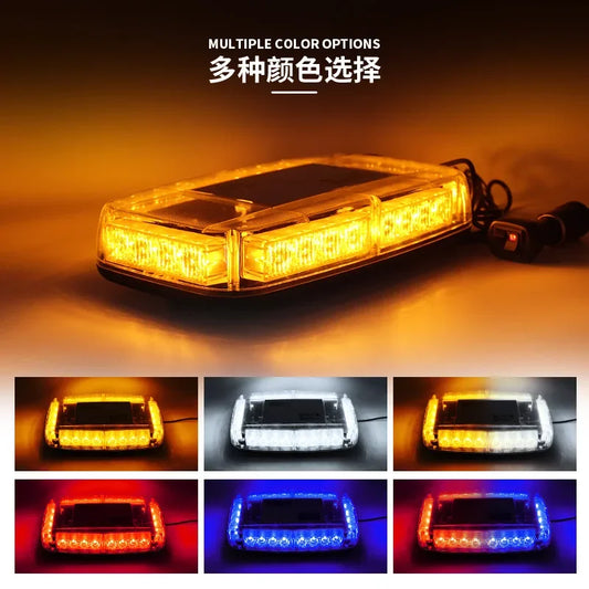 Good Short Row Warning 24LED Magnetic Flashlight Truck Rescue