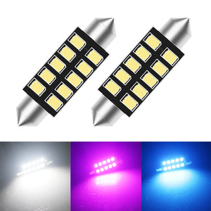 2PCS Festoon 31MM 36MM 39MM 41MM License Plate C5W