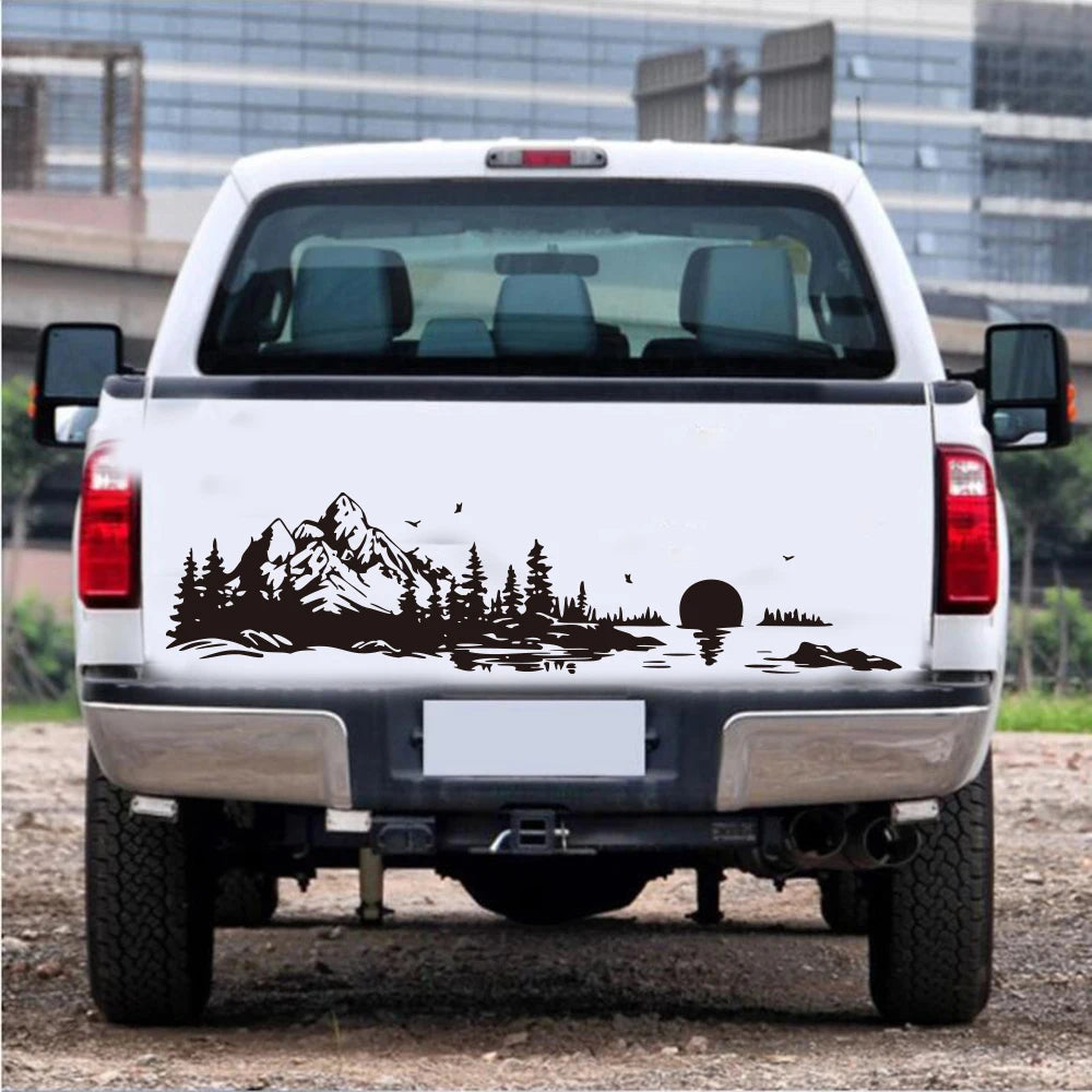 Mountain Lake Landscape Camper Rv Sticker Decal Adventure Nature