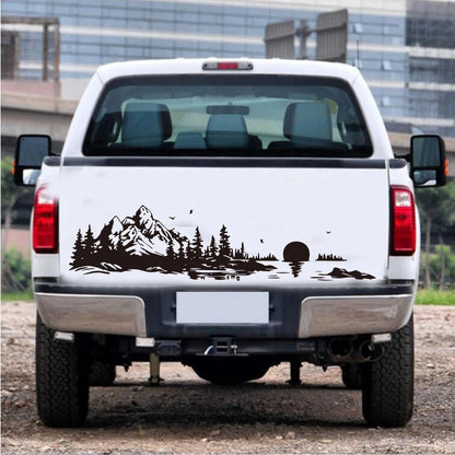 Mountain Lake Landscape Camper Rv Sticker Decal Adventure Nature