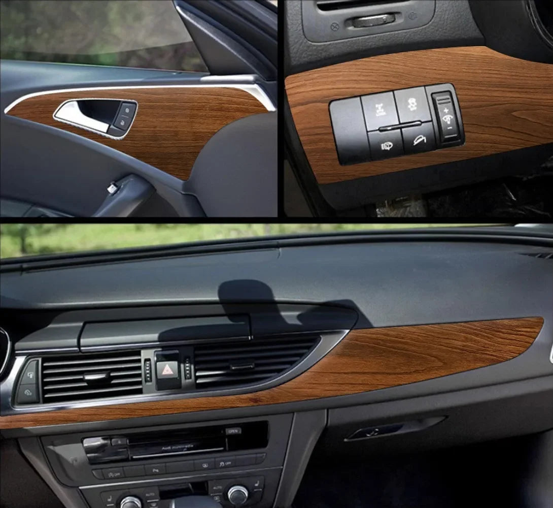 Sticker self-adhesive Wrap Vinyl Wood Grain Textured Internal