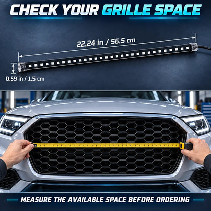 RGB Knight Rider Scanner Strip Flashing Grille Bar 12V