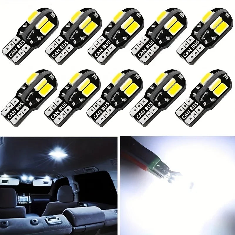 20PCS T10 168 2825 194 License Plate Bulbs 6000K