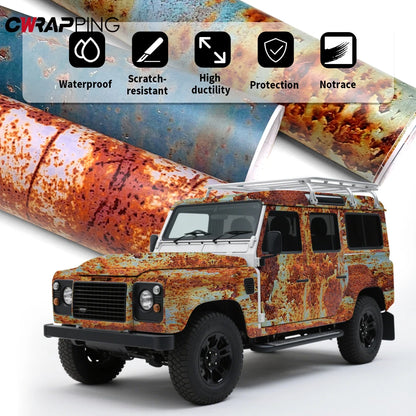 For Motorcycle Vinyls Waterproof Rusting Vinyl Decorating Rust