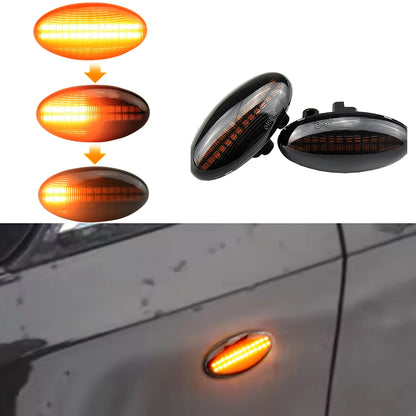 For Peugeot 307 206 407 107 Pair Dynamic Turn Signal Side Marker