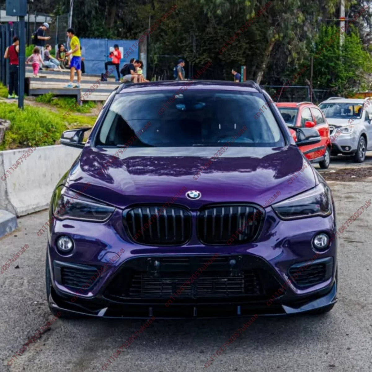 For BMW X1 F48 F49 16D Front Bumper Lip Splitter 18I 18D 20I 20D