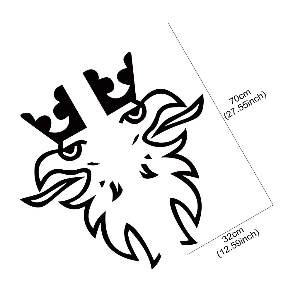 For Scania Mighty Eagle Head Pattern Vinyl Body Art Stickers
