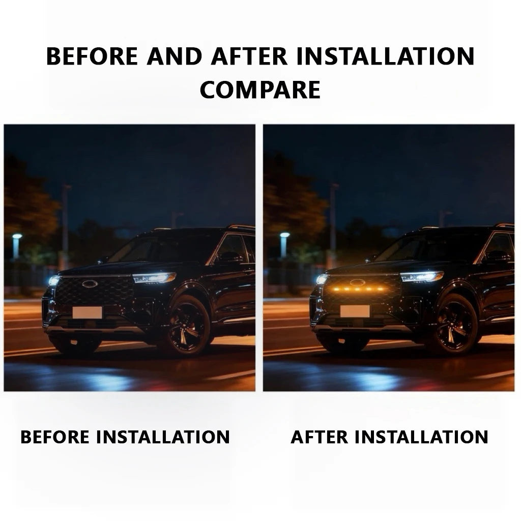 For Ford F-150 Raptor 18LED Front Grille Daytime Running Wheel