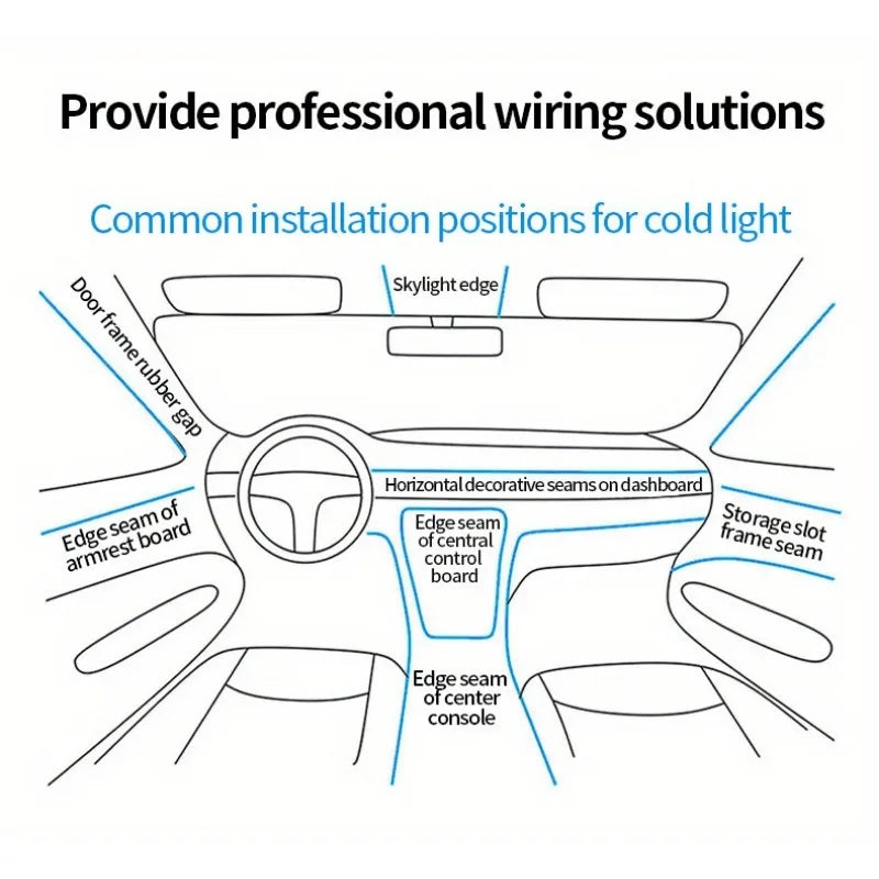 5M Environment El Wire USB Flexible Neon Interior