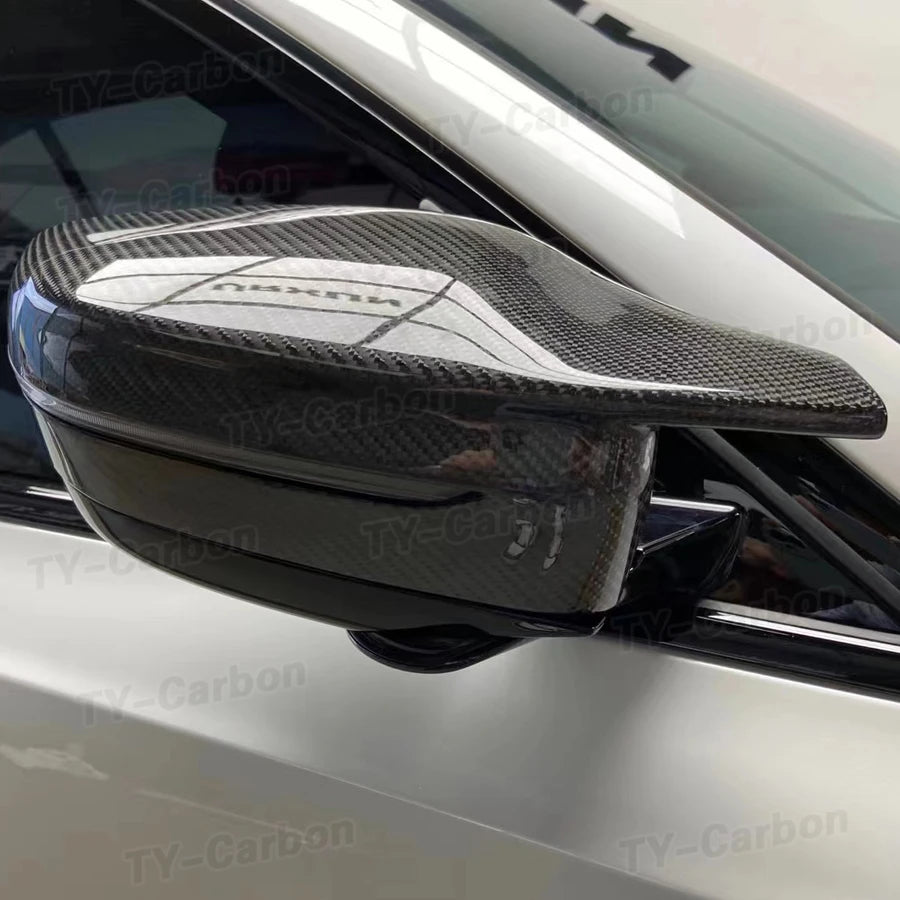 For BMW 3 4 5 7 Dry Carbon Fiber Replace View Mirror Cover