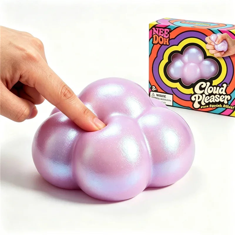 Needoh Cloud Pleaser Shines Squishy Squeeze Toy Flour Filler