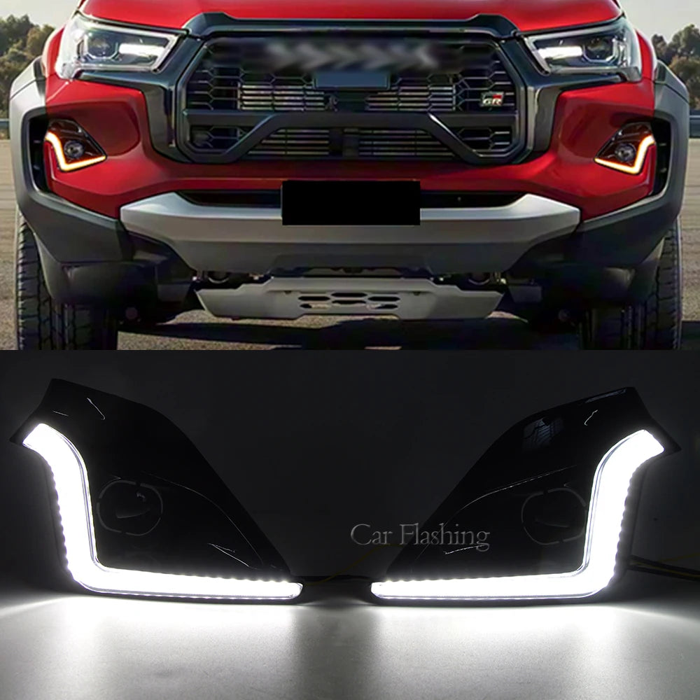 For Toyota Hilux Gr Sport 2023 Drl Daytime Running Dymanic Turn