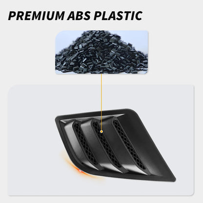 For 2019 2020 2021 2022 Dodge 2PCS Left Right Black Front ABS