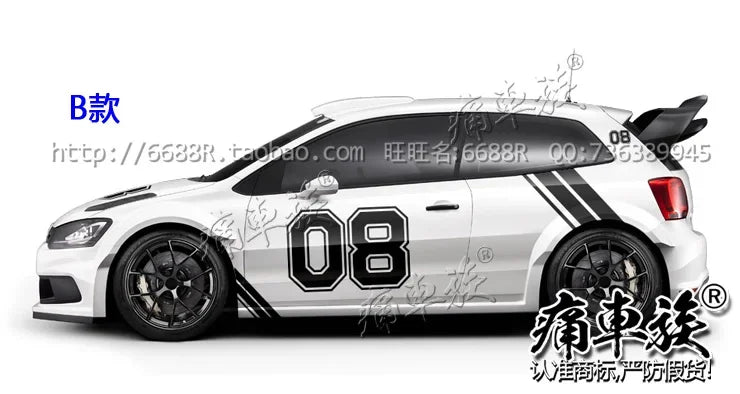 For VW Polo Golf7 6 Golf7 Vinyl Decals Body Sticker Pearance