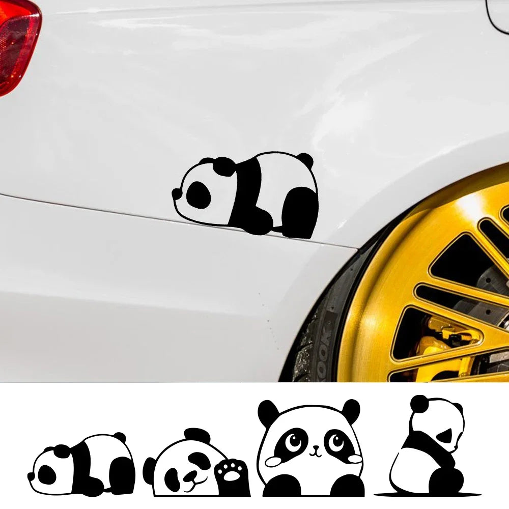 Funny Cute Panda Sticker Body Side Decor Decal Motorcycle