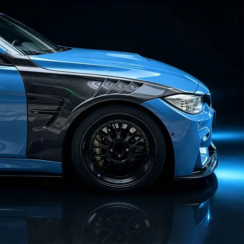 For BMW F80 M3 F82 F83 Carbon Fiber Open Hole Fender Side Vent