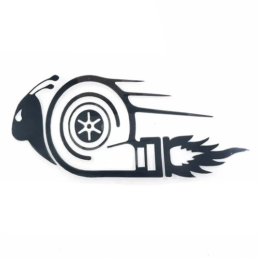 3D Sticker Stylish Dub Drift Race Turbo Snail Black