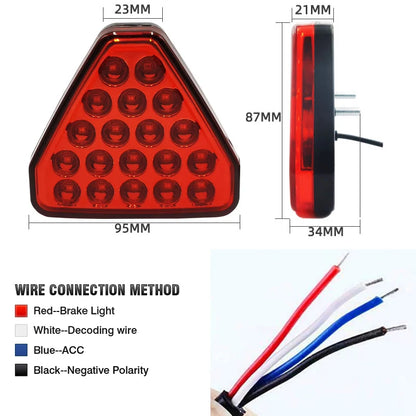 Flash F1 Triangle Pilot Stop Safety Sporty Rear Third