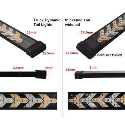For GMC Sierra Tailgate Strip Bar Turn Singal Brake Warning Rear